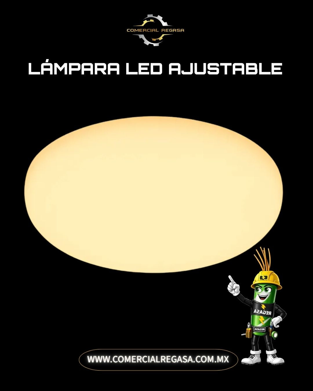 Lámpara Downlight LED Empotrable Ajustable | Panel Universal Multimedida