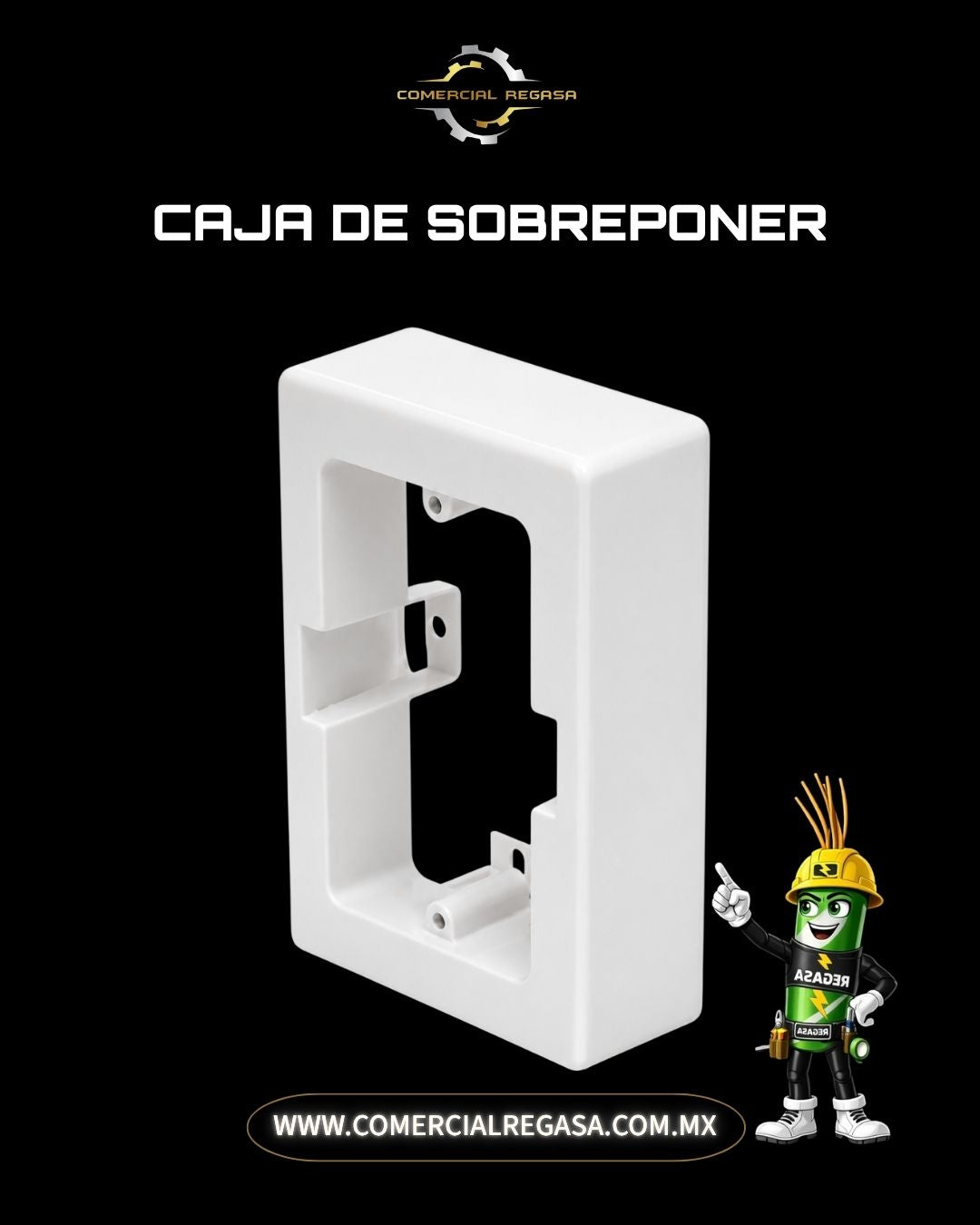 Caja Universal de Sobreponer | Caja para contactos e interruptores eléctricos