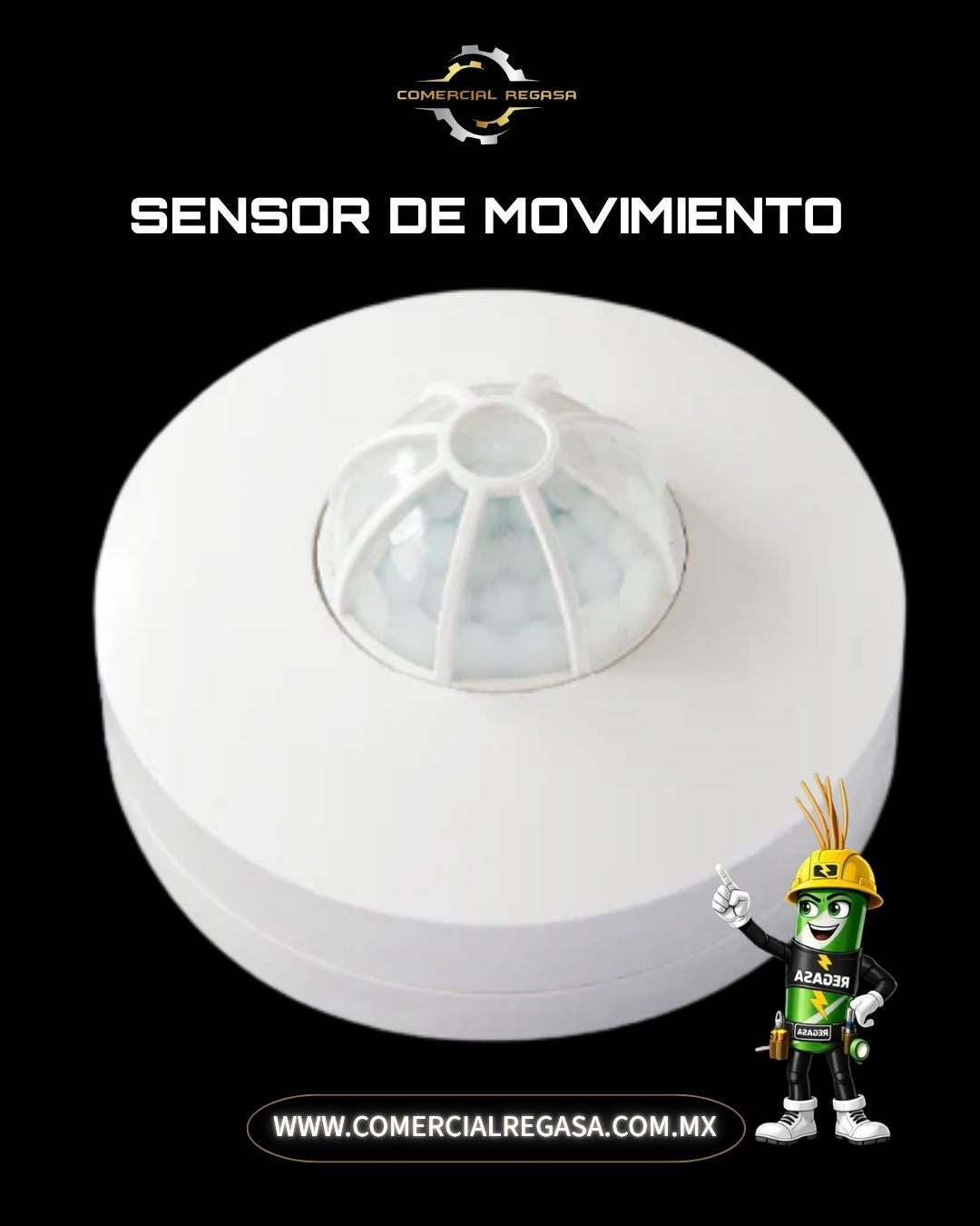 Sensor de Movimiento para Techo IPSA LX28A | Radar Fotosensible 360°