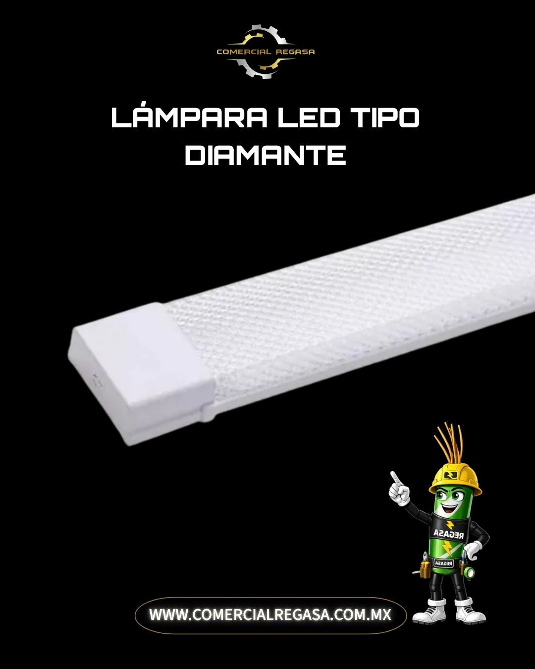 Lámpara LED Tipo Diamante | 40W 127V