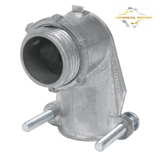 Conector curvo para tubo flexible