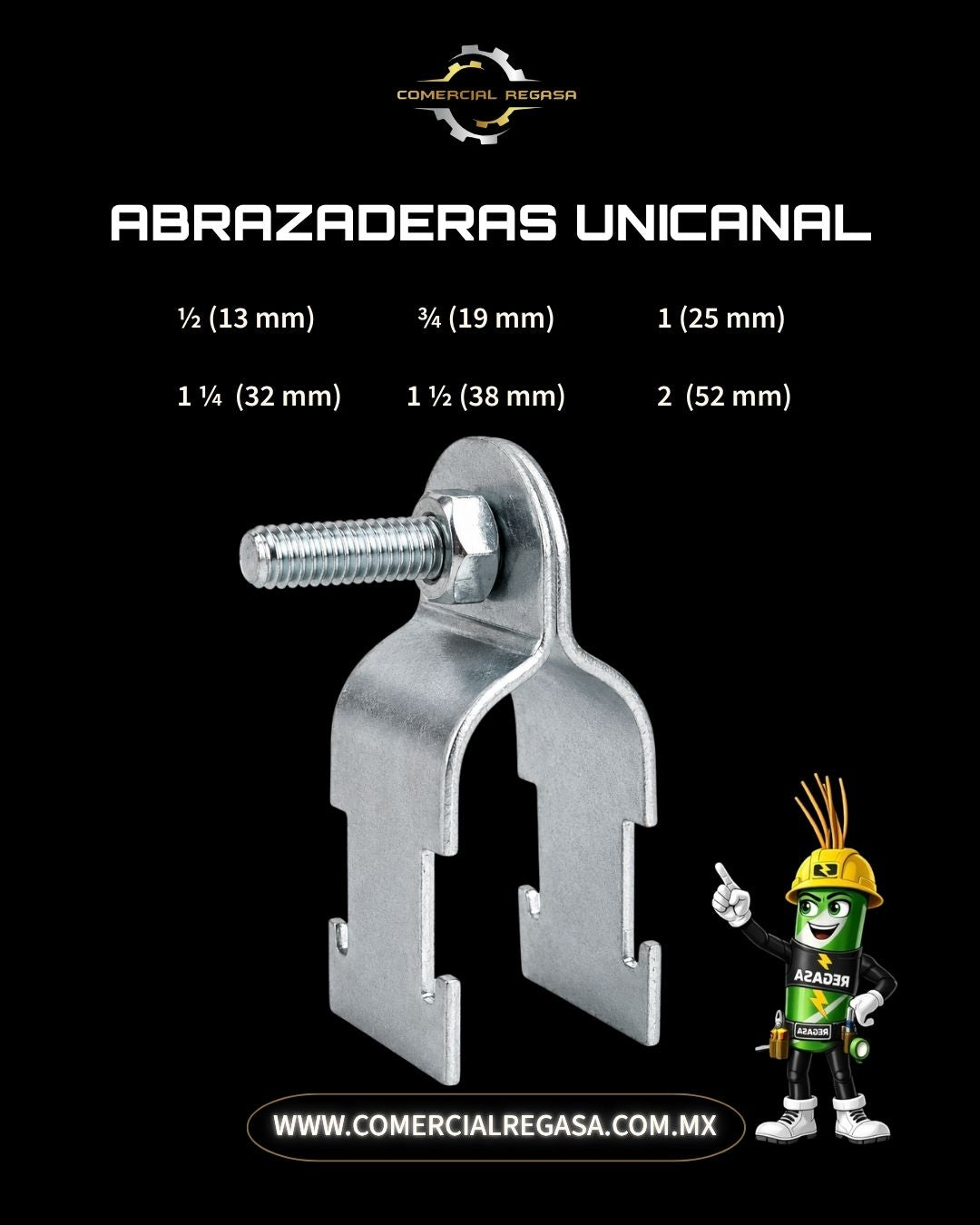 Abrazadera Unicanal
