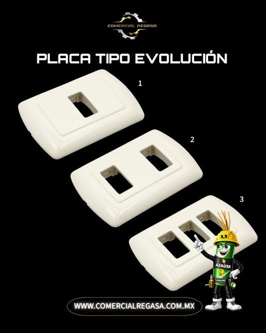 Placa Toscana Tipo Evolución Color Marfil | Tapa para Apagador y Contacto