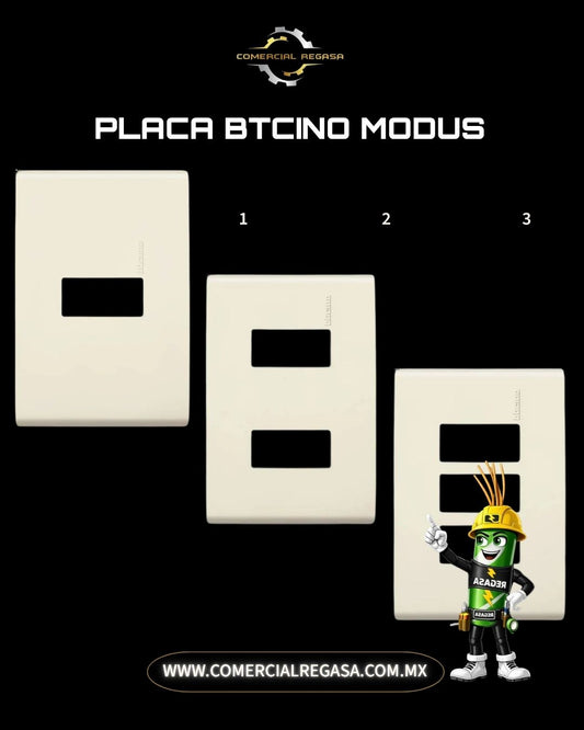 Placa Bticino Modus Color Marfil | Tapa para Apagador y Contacto