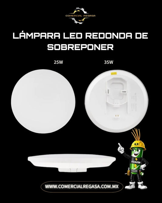 Lámpara LED Redonda de Sobreponer | Plafón Hermético Anti-Mosquitos e Insectos