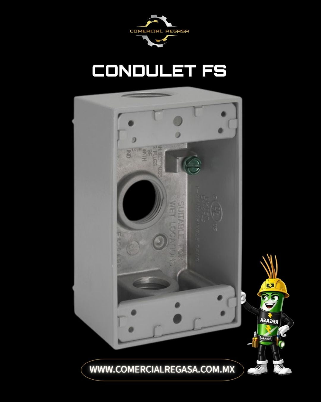 Condulet FS Caja de Aluminio Intemperie | Registro Eléctrico