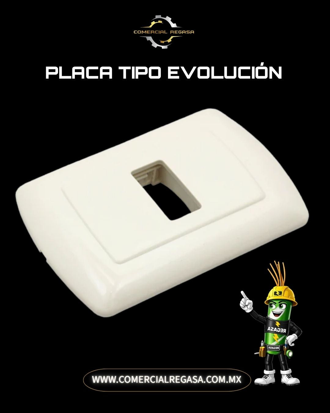 Placa Toscana Tipo Evolución Color Marfil | Tapa para Apagador y Contacto