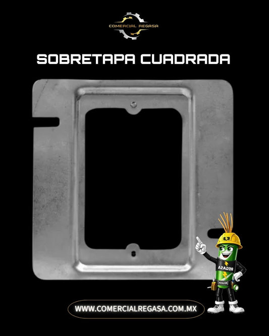 Sobretapa Cuadrada Eléctrica | Tapa de Registro para Almacén y Oficina