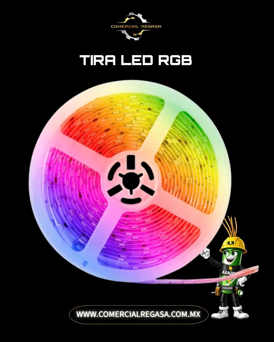 Tira LED RGB Flexible Multicolor IP65 | Kit de Iluminación con Driver Incluido