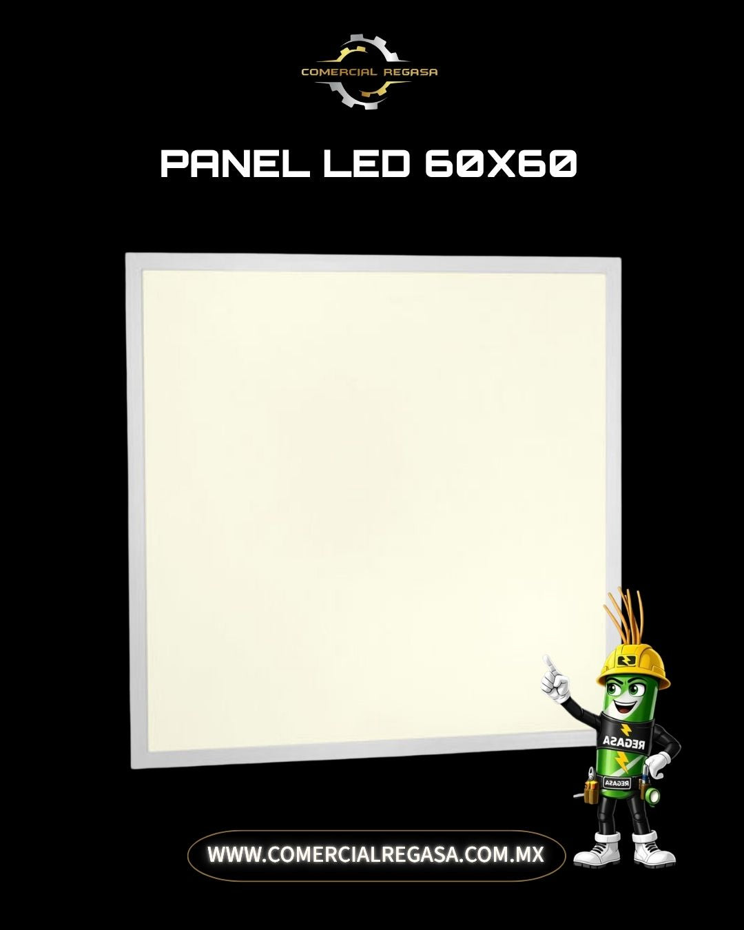 Panel LED 60x60 cm de Empotrar o Suspender 60W | Luminaria Cuadrada para Plafón de Oficina