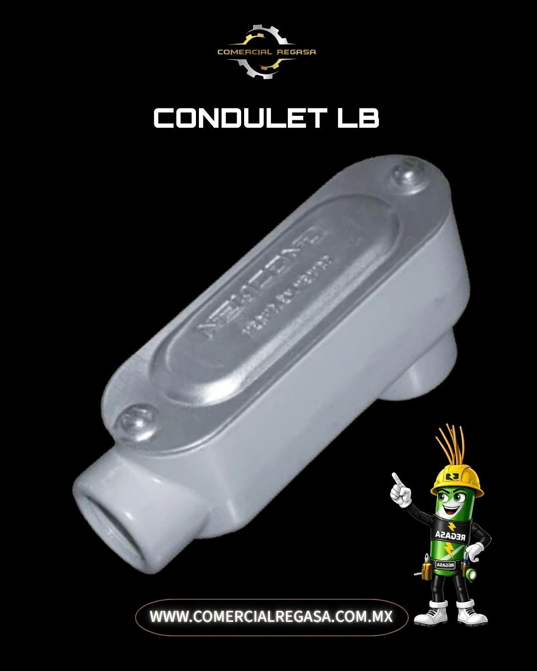 Caja Condulet Tipo LB de Aluminio | Registro Eléctrico