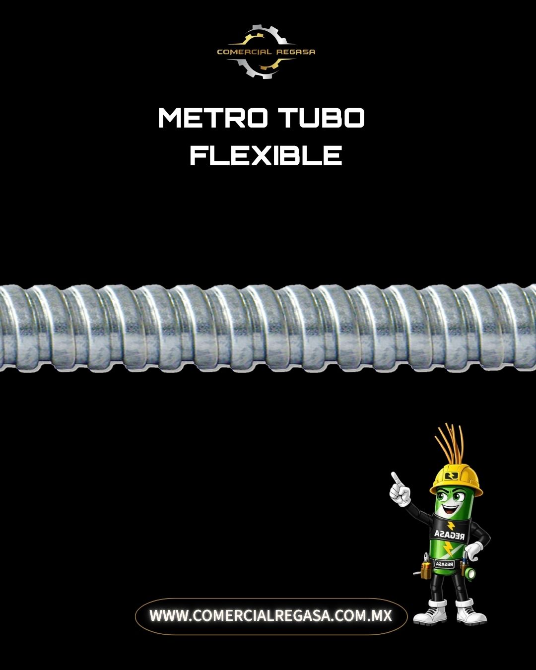 Metro de Tubo Flexible Metálico SAPA | Canalización Eléctrica