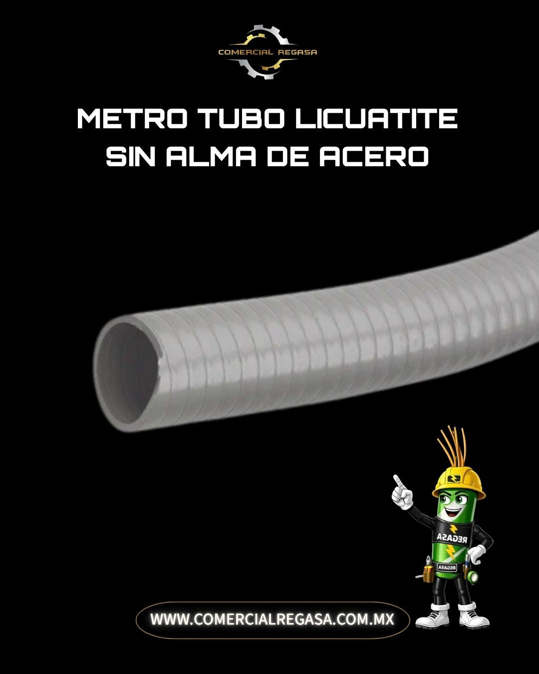 Metro de Tubo Licuatite No Metálico Extra Flexible | Uso Normal