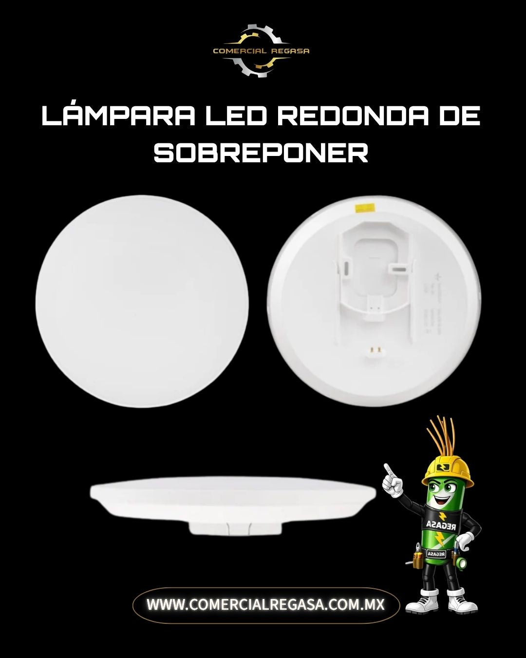 Lámpara LED Redonda de Sobreponer | Plafón Hermético Anti-Mosquitos e Insectos