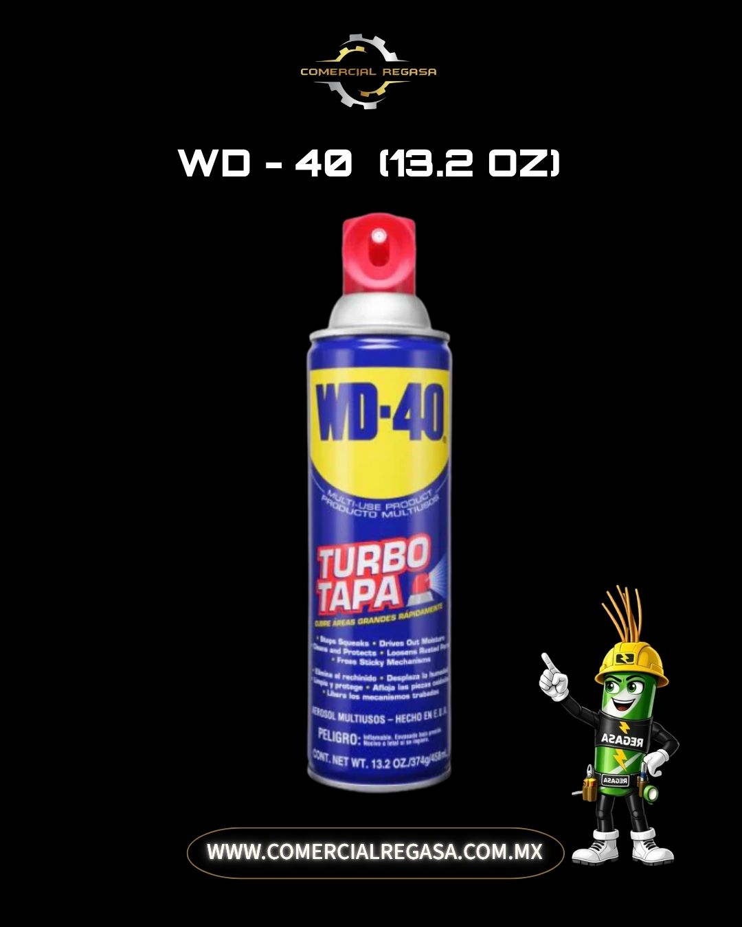 WD-40 Producto Multi-Uso | Lubricante y Antióxido Aflojatodo
