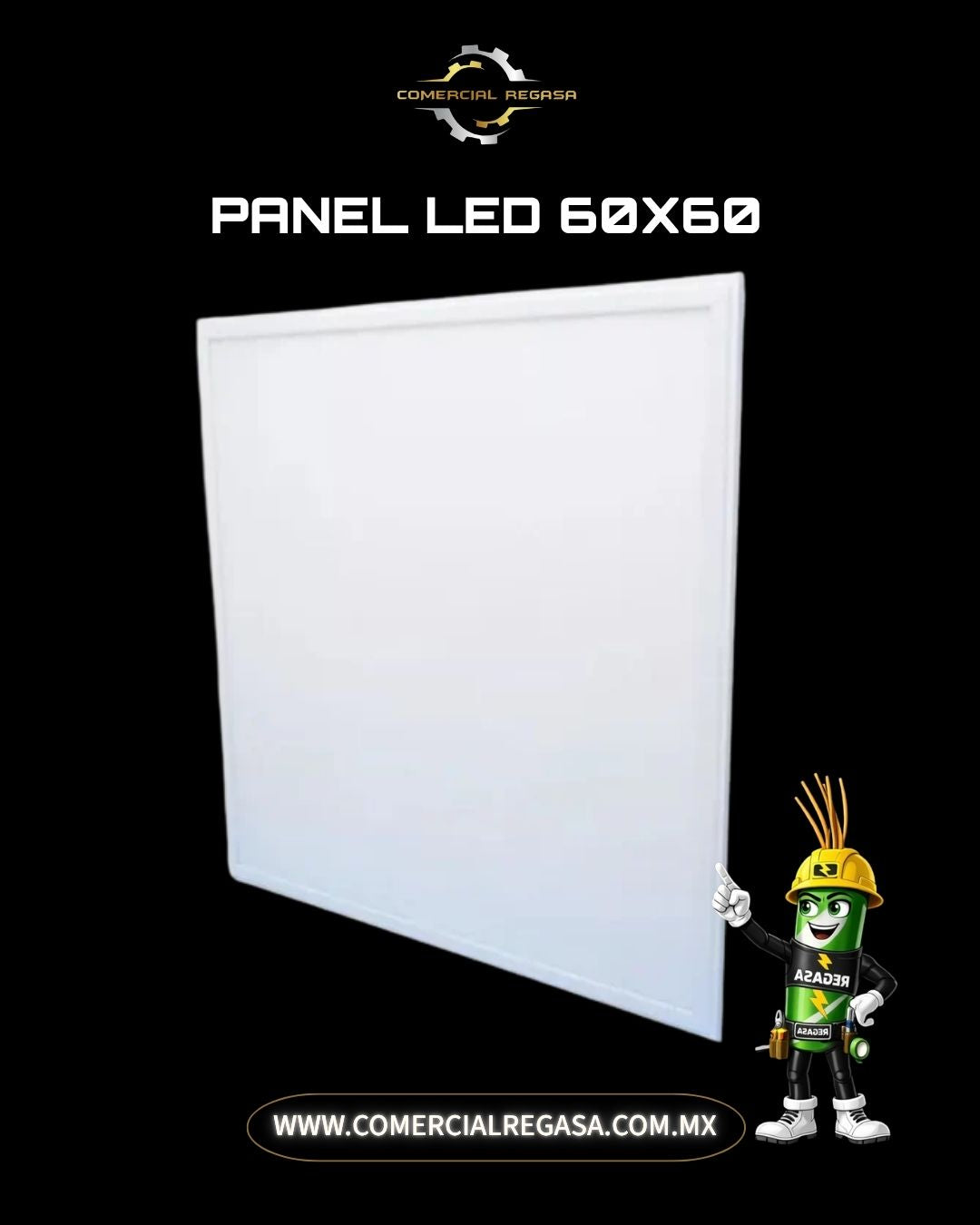 Panel LED 60x60 cm de Empotrar o Suspender 60W | Luminaria Cuadrada para Plafón de Oficina