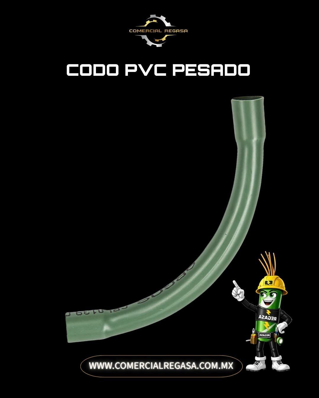 Codo de PVC Pesado para Tubo Conduit | Curva de Alta Resistencia