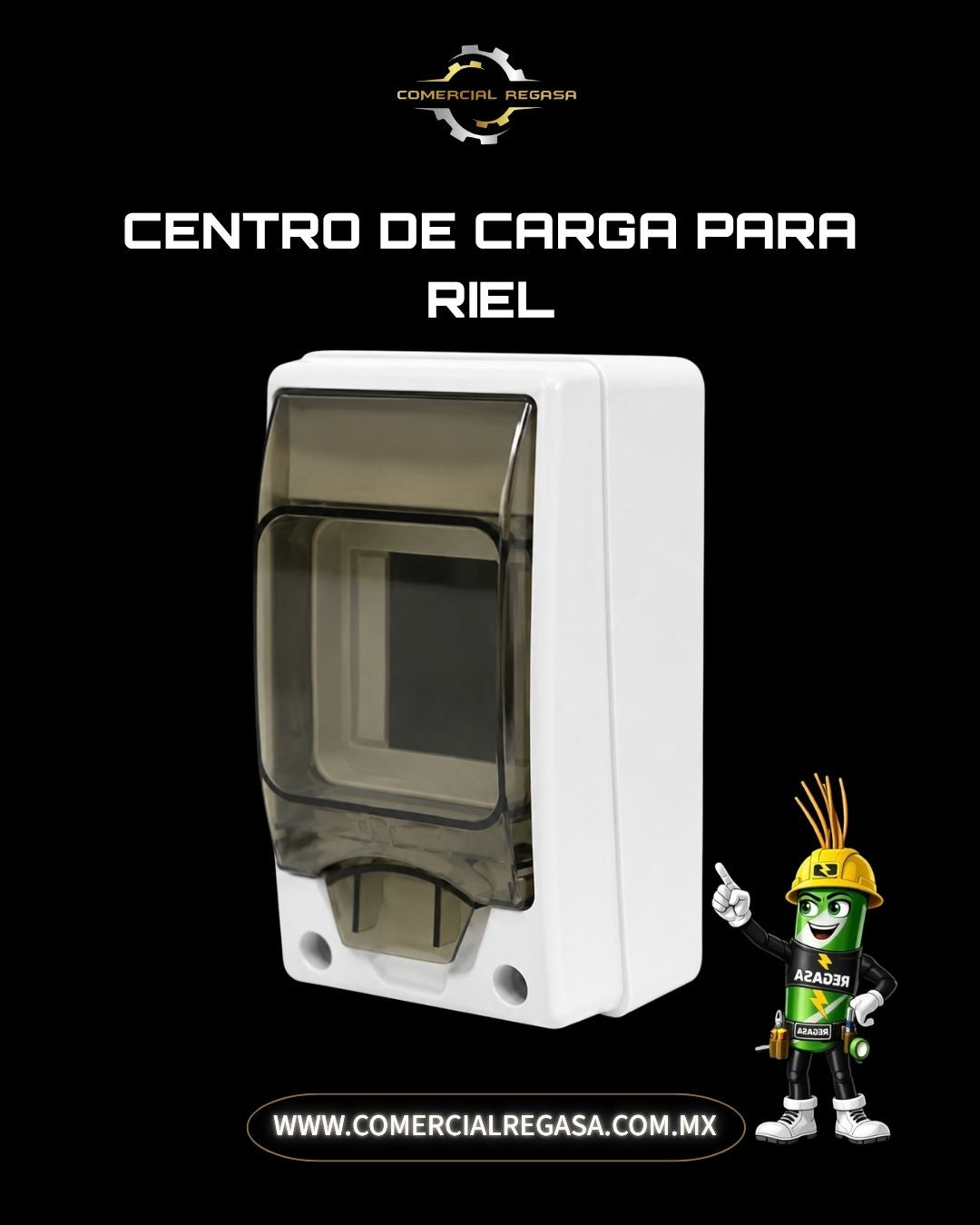 Centro de Carga para Riel DIN | Panel de distribución eléctrica para interior y exterior