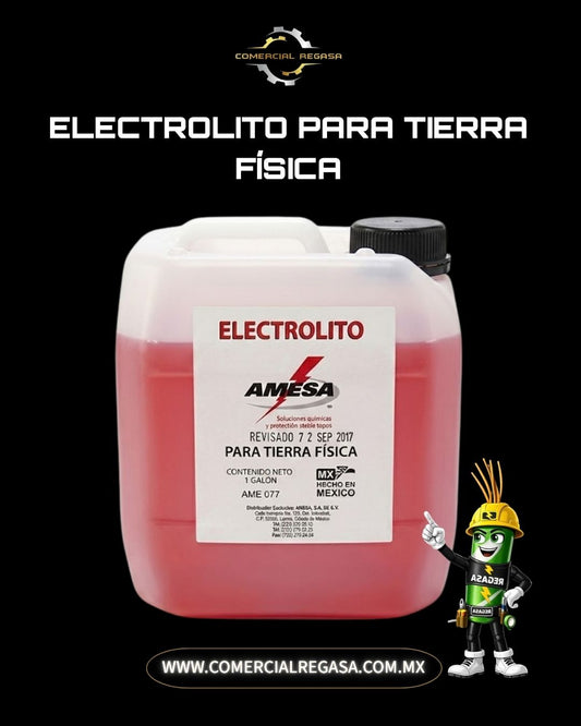 Compuesto de sales iónicas electrolito AME-077 AMESA para sistemas de puesta a tierra
