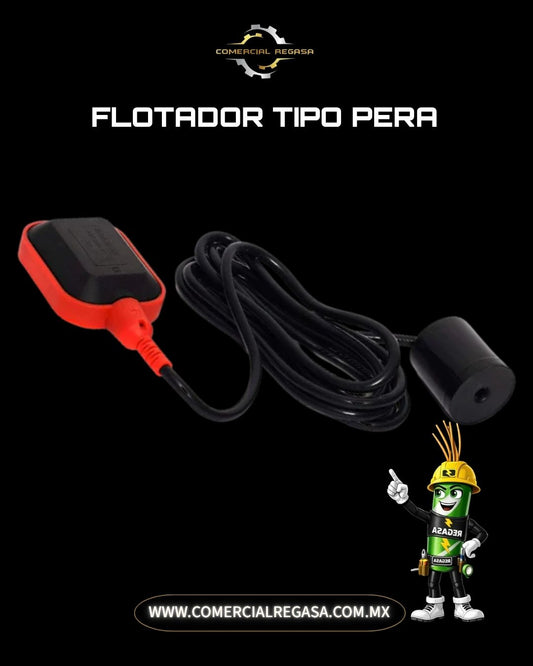Flotador Eléctrico Tipo Pera con Contrapeso