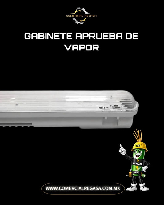 Gabinete a Prueba de Vapor Industrial 120cm | Incluye Tubos LED IP65