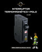Interruptor Termomagnético 1 Polo | Protección Sobrecarga y Cortocircuito 120/240V