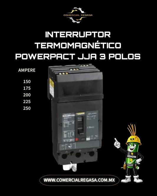 Interruptor termomagnético PowerPacT JJA 3 Polos