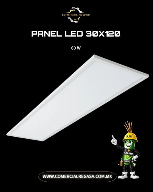 Panel LED 30x120 cm de Empotrar o Suspender 60W | Luminaria para Plafón de Oficina