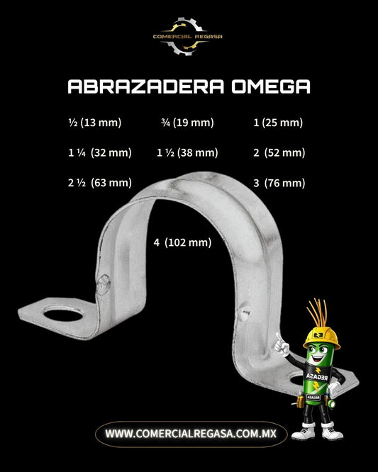 Abrazadera Omega