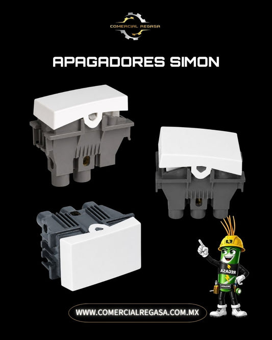 Apagador Simon | Interruptor eléctrico resistente y duradero