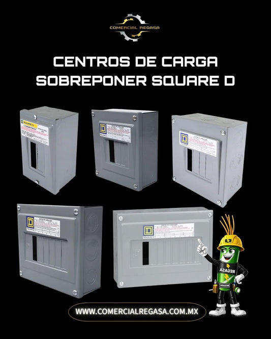 Centro de carga sobreponer Square D QO | Tablero eléctrico para distribución de circuitos