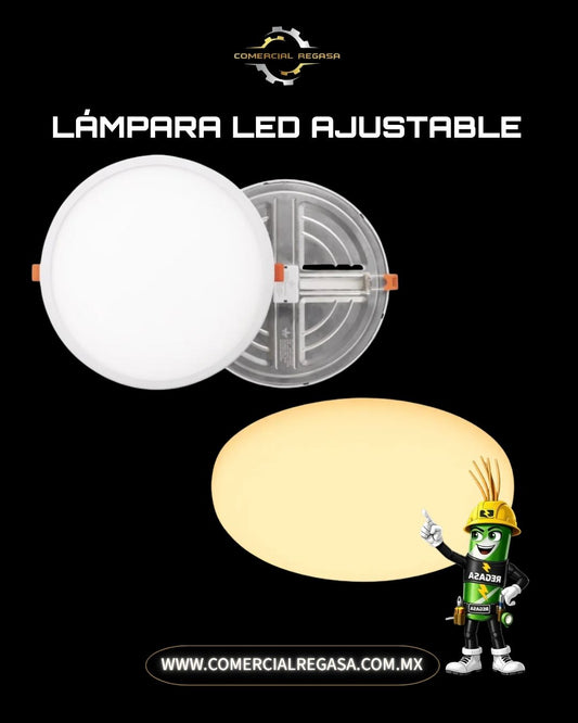 Lámpara Downlight LED Empotrable Ajustable | Panel Universal Multimedida